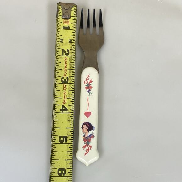 Vintage Disney Snow White Childrens Fork Toddler Baby Utensil - Picture 4 of 6